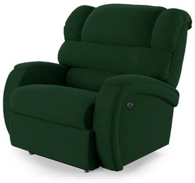 Poltrona do Papai Reclinável Napoli Power Touch USB Veludo FH1 - D'Rossi - Verde