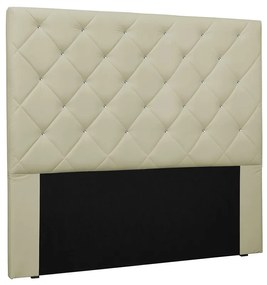 Cabeceira Tania Para Cama Box Solteiro 90 cm Corino - D'Rossi - Bege