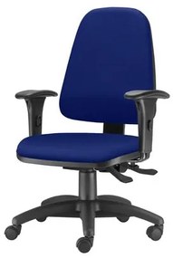 Cadeira Sky Presidente com Bracos Assento Crepe Azul Base Nylon Arcada - 54807 Sun House