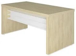 Mesa para Escritório 158cm Tamburato Corp A06 Carvalho/Branco - Mpozen