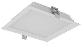 Plafon Led Embutir Quadrado 12w Branco Luz Neutra 20cm