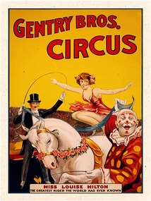 Placa Circus Gentry Bros Pequena