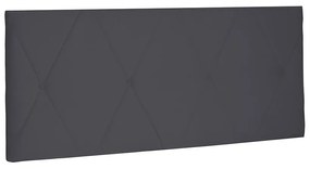 Cabeceira Painel Aquilla Para Cama Box Solteiro 90 cm Suede Cinza - D'Rossi