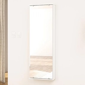 Sapateira Itajaí 1 Porta Com Espelho 4 Prateleiras - Branco