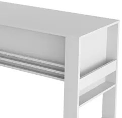 Mesa Para Computador Escrivaninha 2 Gavetas ME4144 Branco - Tecno Mobi