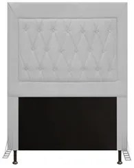 Cabeceira Cama Box Solteiro 90cm D10 Turmalina Corano Branco - Mpozena