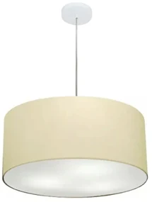 Pendente Cilíndrico Bege MJ-4320 Para Mesa de Jantar e Estar