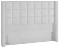 Cabeceira Cama Box Casal 140cm Pisa Z37 Boucle Branco - Mpozenato