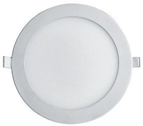 Luminária De Embutir Redondo 12W 3000K Led Bivolt Ø16,8X2,5Cm Downligh... (Branco)