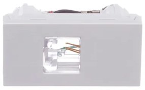 Modulo Tomada Para Telefone Rj11 4 Fios Branco Orion