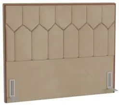 Cabeceira Cama Box Casal Queen 160cm Órion Z37 Veludo Bege - Mpozenato