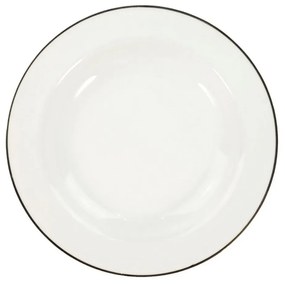 Prato Fundo 23Cm Porcelana Schmidt - Dec. Filetado Prata Itamaraty 0012