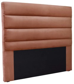 Cabeceira Cama Box Casal 140 cm Arles Veludo S04 - D'Rossi - Cobre