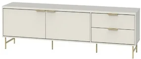Rack Yves Cor Off White Fosco Pés Dourado 180cm - 71119 Sun House