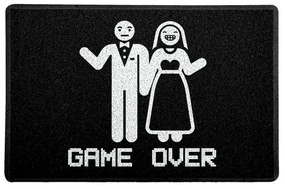 Capacho Geek Casal Game Over Casamento