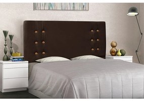 Cabeceira Gênova Para Cama Box Casal 140 cm Suede - D'Rossi - Café