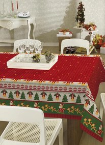 Toalha de Mesa Pop Quadrada Natal 140x140 cm