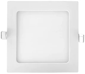 Luminária De Embutir Quadrado 12W 4000K Led Bivolt 17X17X2,5Cm Downlig... (Branco)