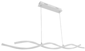 Pendente Led Metal Aluminio Branco 30W Flow - LED BRANCO QUENTE (3000K)