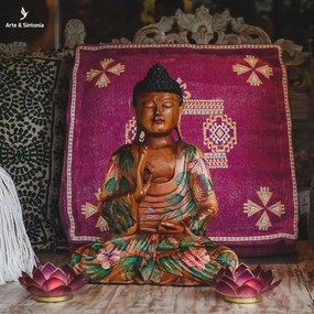 Buda com Pintura Artística 40cm