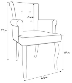 Kit 5 Cadeiras de Jantar Belford Veludo Preto Pés de Madeira Design Sofisticado G48 -  Gran Belo