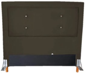 Cabeceira Cama Box Queen 160cm Caribe Suede Marrom - Sheep Estofados - Marrom