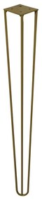 Kit 8 Pés de Metal 90 CM Hairpin Legs Aparador e Mesa de Canto Dourado G41