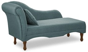Divã Recamier Pés Retrô Medelin 150cm Linho E03 - D'Rossi - Azul