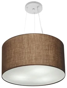 Pendente Cilíndrico Café MJ-4187 Para Mesa de Jantar e Estar