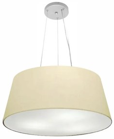 Lustre Pendente Cone Vivare Md-4062 Cúpula em Tecido 25/60x50cm - Bivolt