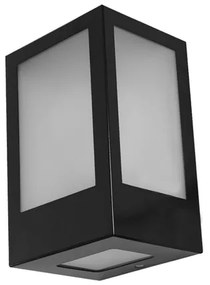 Arandela Vidro Aluminio Ip65 - PRETO