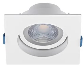 Plafon Led Embutir Branco 7w 580lm Luz Amarela Evo