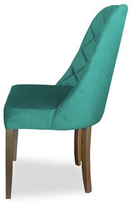 Cadeira de Jantar Dublin Suede Azul Tiffany