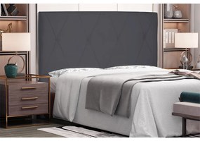 Cabeceira Aquilla Para Cama Box Queen 160 cm Suede Cinza - D'Rossi