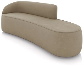 Sofá 4 Lugares Orgânico 220 cm Morgan Suede D03 - D'Rossi - Marrom Rato