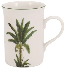 Caneca 240Ml Porcelana Schmidt - Dec. Palmeira