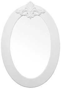 Espelho Lavanda Oval - Branco Provençal Kleiner