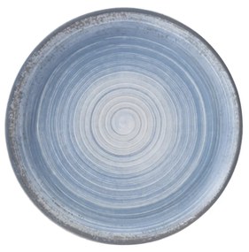 Prato Sobremesa 21Cm Porcelana Schmidt - Dec. Esfera Azul Celeste 2414