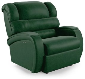 Poltrona do Papai Reclinável Napoli Power Touch Massagem PU FH1 - D'Rossi - Verde Musgo