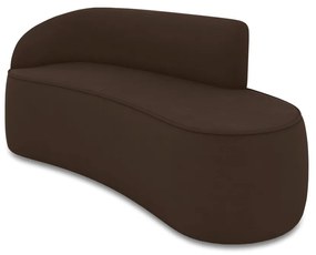 Sofá 4 Lugares Orgânico 220 cm Morgan Suede D03 - D'Rossi - Marrom