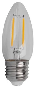 Lampada Led Vela Lisa Filamento E27 2,5w 200lm 320 2700k