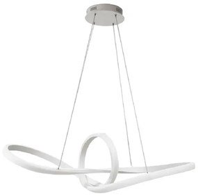 Pendente Led Metal Branco 58W Yamamura - LED BRANCO NEUTRO (4000K)