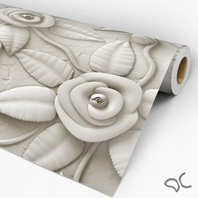 Papel de Parede Melissa Floral 3D 0.52m x 3.00m