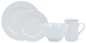 Aparelho Com Bowl E Caneca 16 Peças Porcelana Schmidt - Dec. Noiva 2248