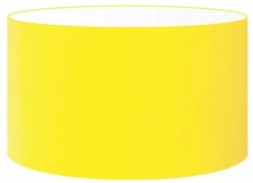 Cúpula abajur e luminária cilíndrica vivare cp-7025 Ø50x30cm - bocal nacional - Amarelo