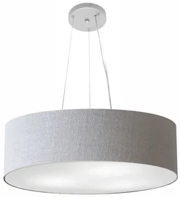 Pendente Cilíndrico Rustico Cinza MJ-4136 Para Mesa de Jantar e Estar