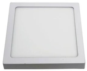 Plafon Led Sobrepor Branco 18W 22X22cm Yamamura - LED BRANCO QUENTE (3000K)