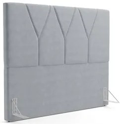 Cabeceira Cama Box Casal Queen 160cm Aura Suede W01 Cinza - Mpozenato