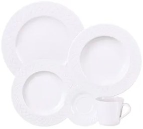 Aparelho de Jantar Tramontina Ingrid em Porcelana Decorada 30 Peças