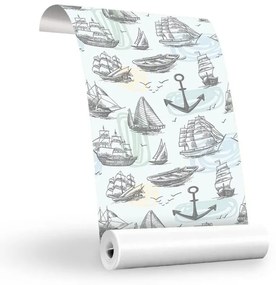 Papel de Parede Adesivo Barcos